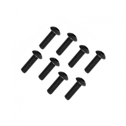FTX Button Head Hex Screw M3 X 12mm (8pc)